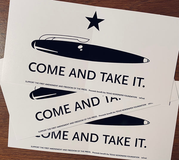 "Come and Take It" decal - 3 pack