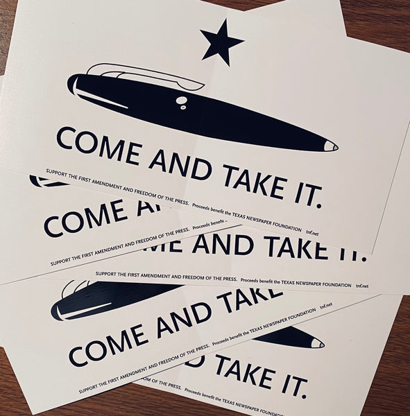 "Come and Take It" decal - 5 pack